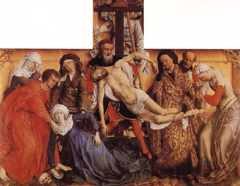 Rogier van der Weyden Descent from the Cross Sweden oil painting art
